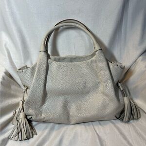 Kate Spade Cream Tote with Tassels